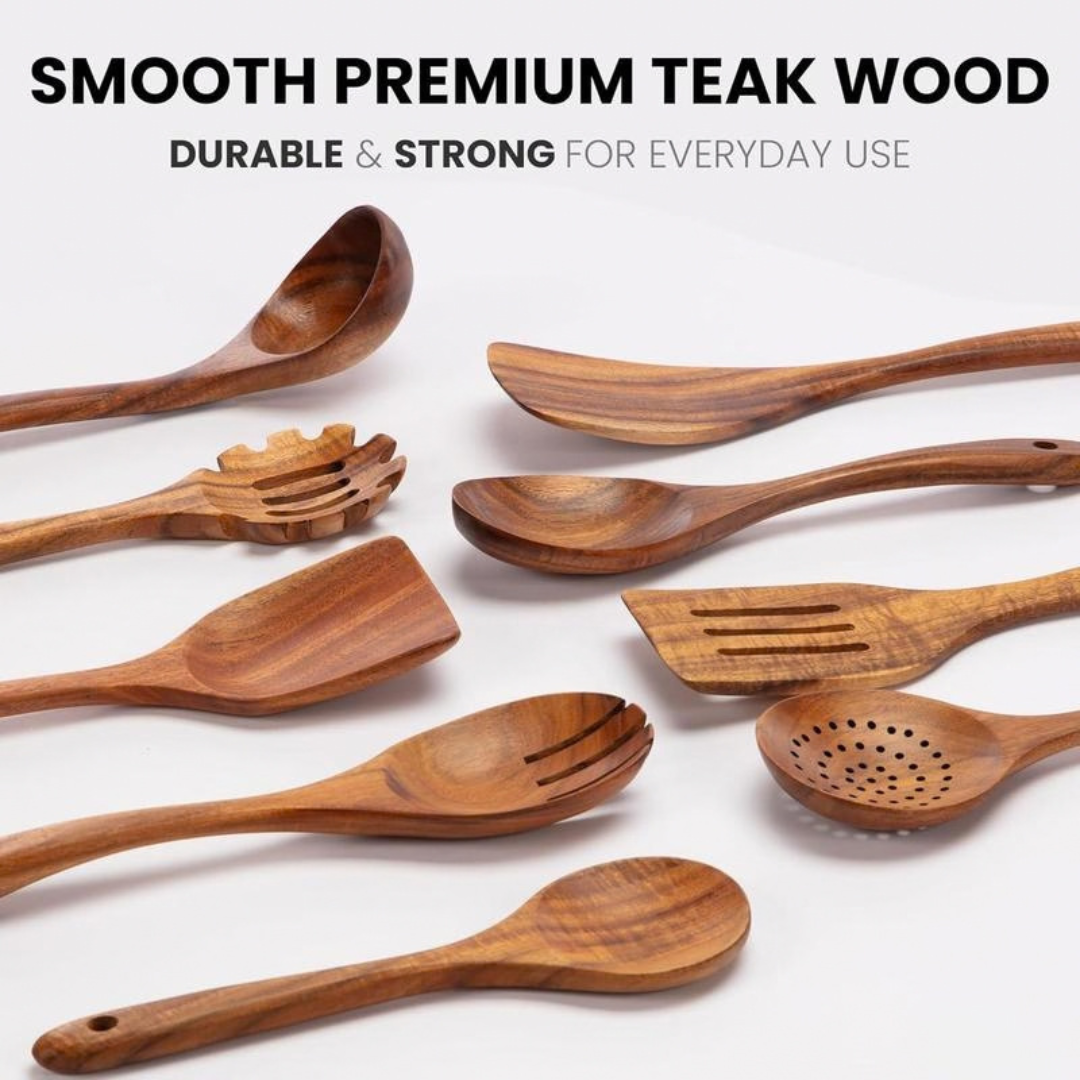 WoodCraft Utensil Set