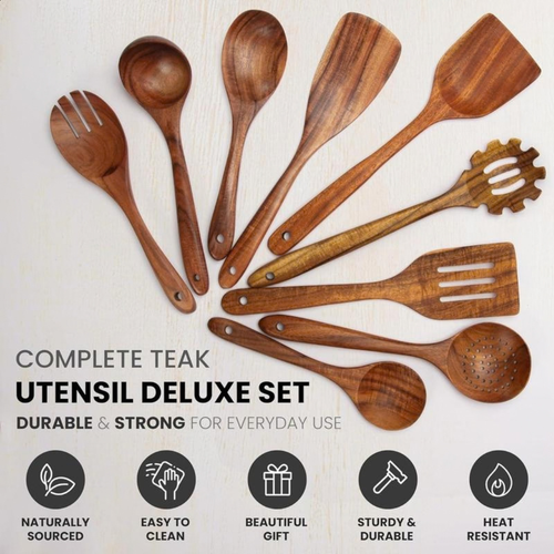WoodCraft Utensil Set